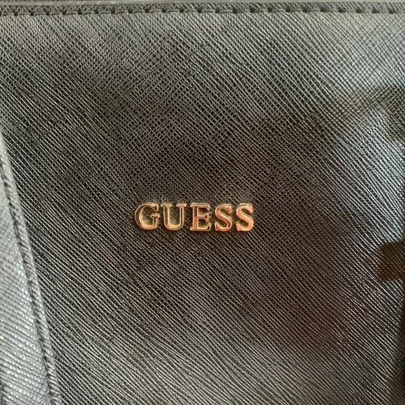 Black GUESS Tote Handbag Purse - Picture 2 of 14